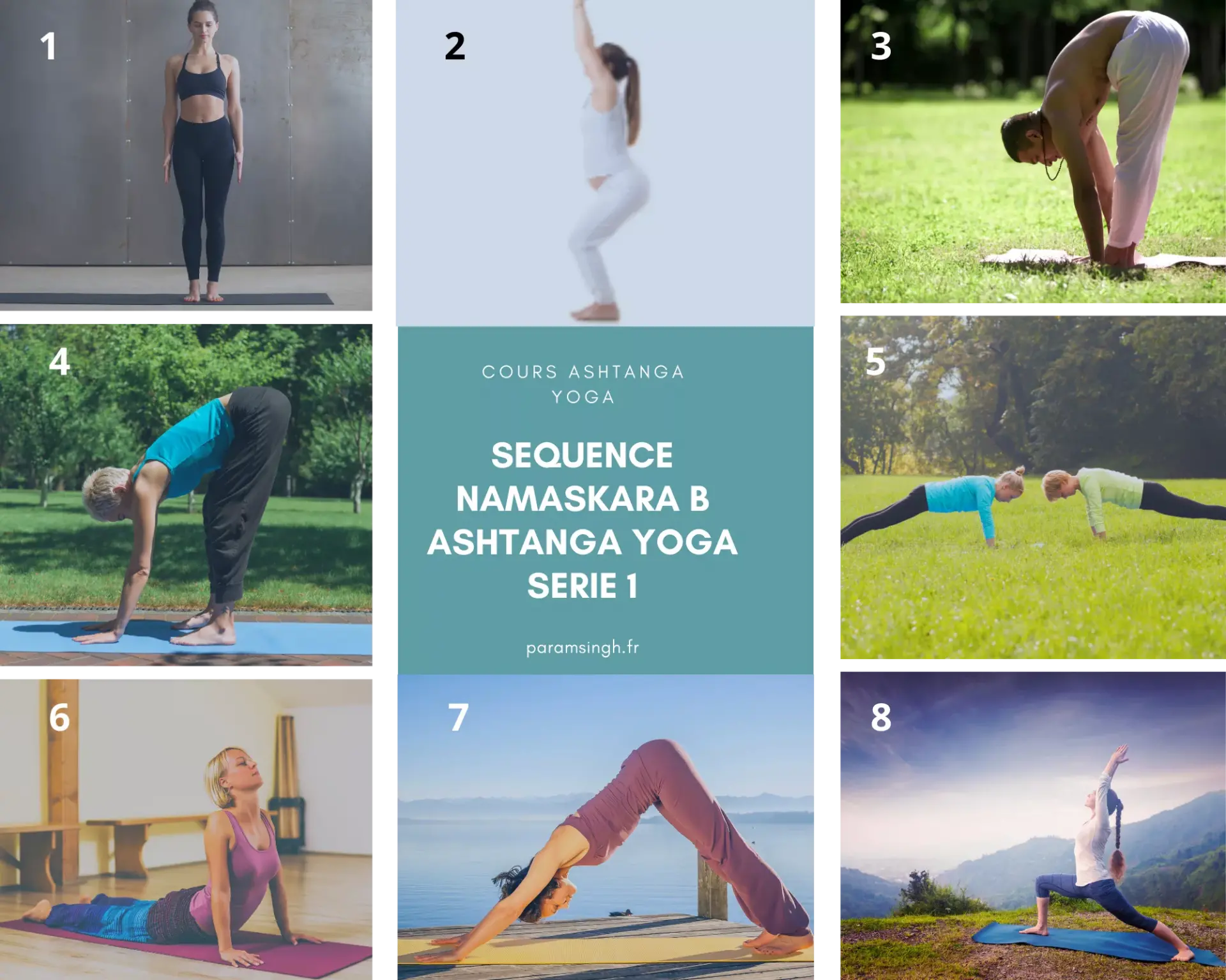 Sequence namaskara b ashtanga yoga serie 1