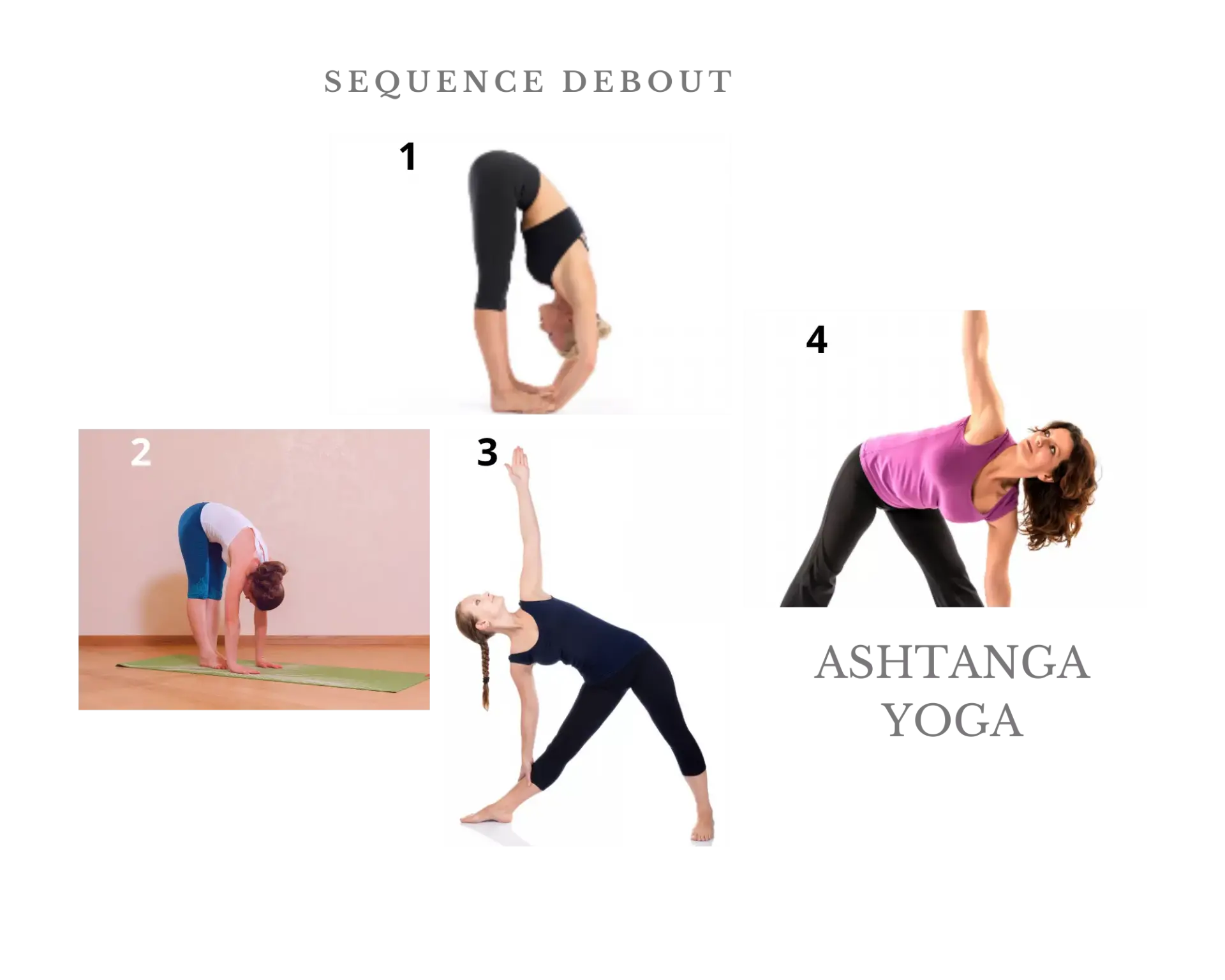 Postures débout de la première série d'ashtanga yoga